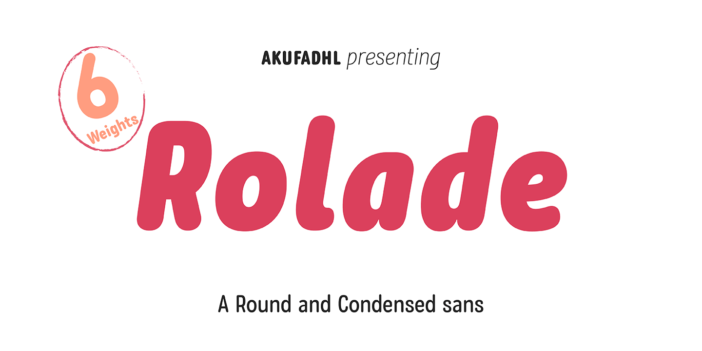 Пример шрифта Rolade